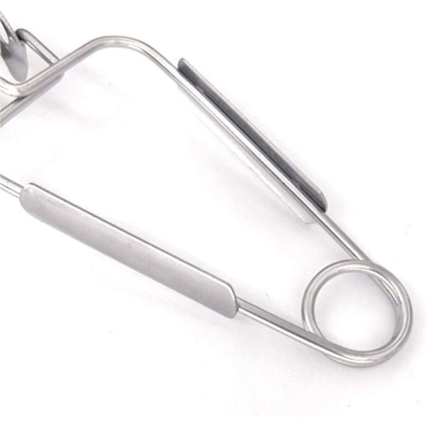 1 stk. rustfrit stål snegle tang gaffel snegle clips køkken mad tang servering tang mini køkken tang nem rengøring