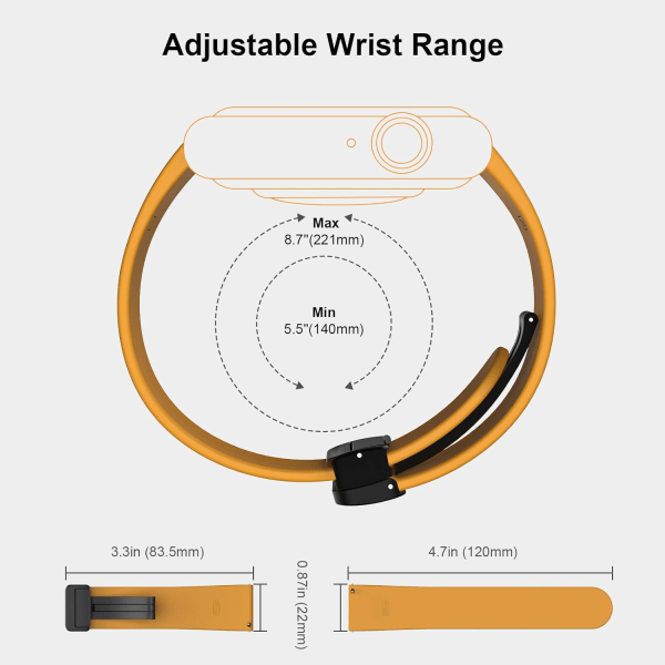 Universal 20mm 22mm magnetiske silikonklokkebånd, hurtigutløsbare sportsklokkebånd med magnetisk foldespenne for menn og kvinner, hudvennlig Yellow 22mm