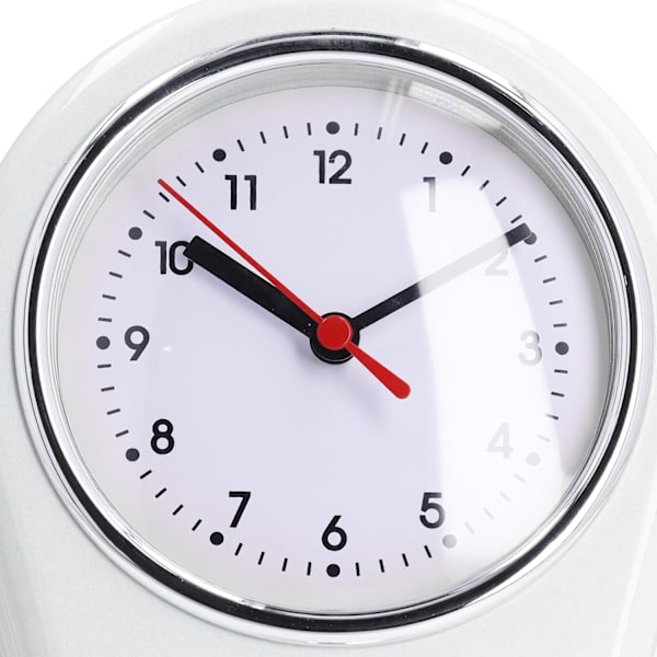 Væg Ur Køkken Timer, 60 Minutters Visuel Nedtællingstimer, Lydløs Drift, Nem at Læse, Retro Køkken Væg Ur, Visuel Timer, Hjem Køkken T White