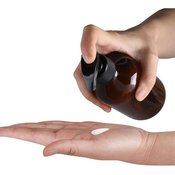 3-delat set med 300 ml pumpflaskor, schampoflaskor, påfyllningsbara vätskedispensrar