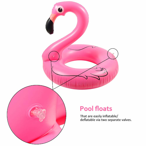 Pink Oppustelig Flamingo Flamingo Oppustelig Pool Flyder Legetøj Sommer Oppustelig Legetøj til Fester Pool Strand til Børn og Voksne