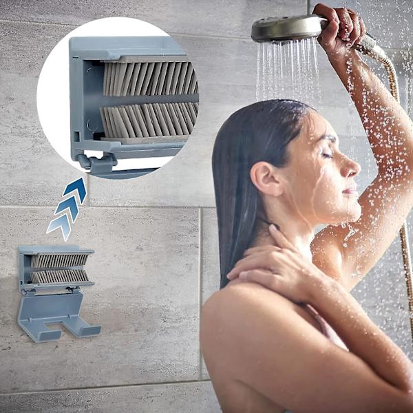 Hår Catcher Duschvägg, Hår Fångare För Dusch Avlopp, Hår Samlare Avloppsskydd För Badrum Dusch, Lätt Att Installera Och Rengöra (1st, Blå)
