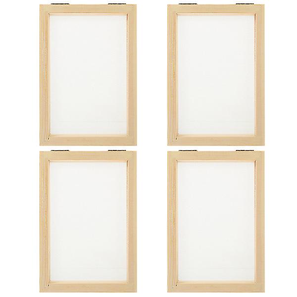 4 stk. Papirfremstillingsramme DIY Papirfremstillingsramme Papirfremstillingsramme i tre,h
