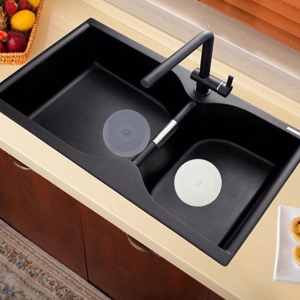 Badekarprop, silikone Afløbsprop Hårprop Flad sugedæksel til køkken badeværelse tilbehør og vasketøj