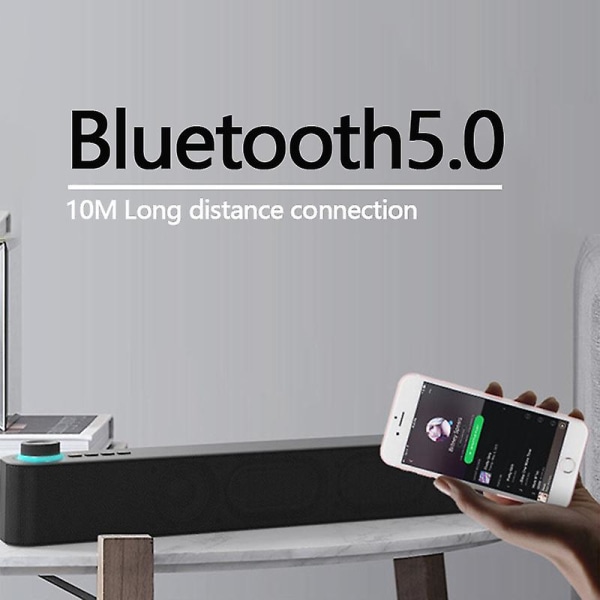 Bluetooth Højttaler Trådløs Lyd Desktop Sound Bar Til Tv Pc Hjemmebiograf