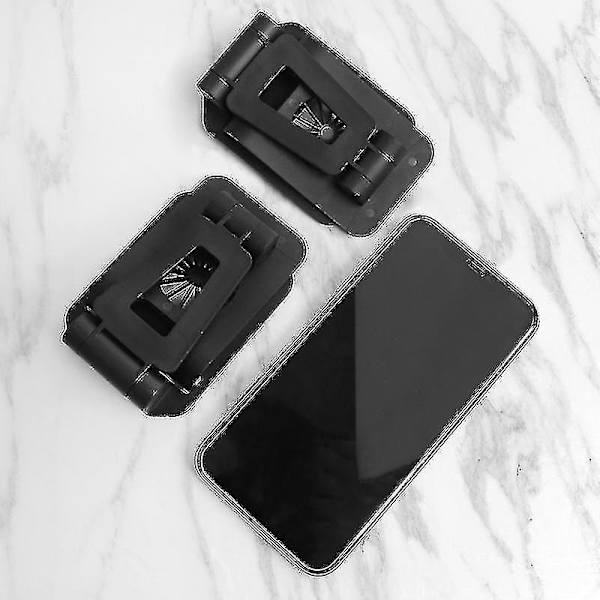 Universell svart hopfällbar skrivbordsställ för telefon, bärbar surfplatta och mobil