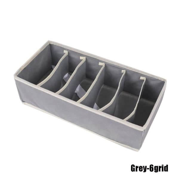 Förvaringslåda för underkläder, förvaringsväska för strumpor 6 grid(1PC)