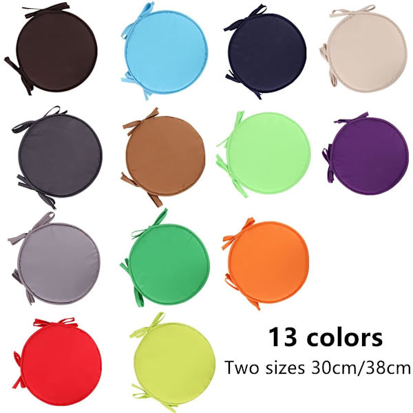 Inomhus/Utomhus Stolsdynor Runda Sittdynor Trädgård Uteplats Hem Dynor - Diameter 30cm, Uteplats Möbel Dynöverdrag, Rund Si red 30cm