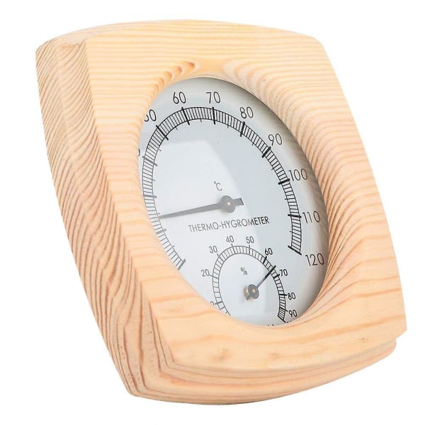 Tre termo-hygrometer termometer hygrometer dampbad badstue rom Fahrenheit tilbehør (1 stk, tre farge)