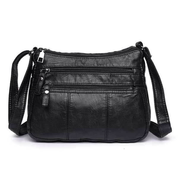 Vattenavvisande mjuka handväskor och axelväskor i PU-läder för kvinnor, crossbody-väska, budväskor