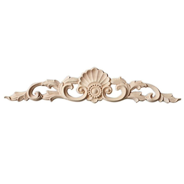 Utskjæringer Applique Umalt Blomst Hjemmeinnredning 24.5x4.5cm
