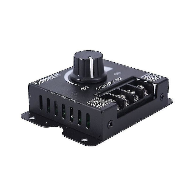 1st Dc12v/24v 30a LED-strömbrytaredimmer för enfärgad LED-remsa Svart