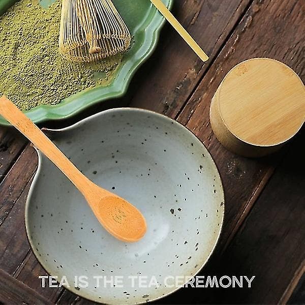 Japanskt Matcha-set (3 delar) - Matcha-visp av bambu, tesked - set