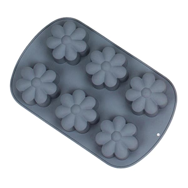 Non-Stick Blomster Silikoneform - til budding - til DIY Grey