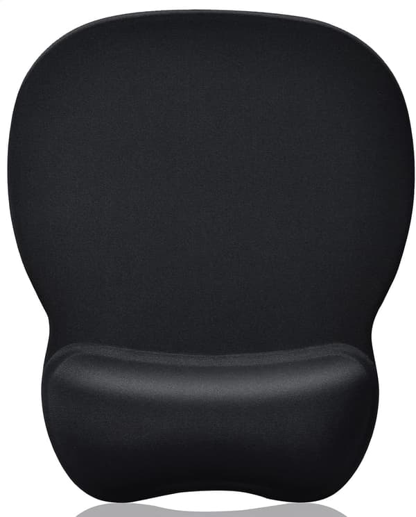Musematte Håndleddsstøtte Gel Musematte med Håndleddsstøtte, Ergonomisk Musematte Gel, Smertelindring Musehåndleddsstøttepute med Sklisikker PU-base