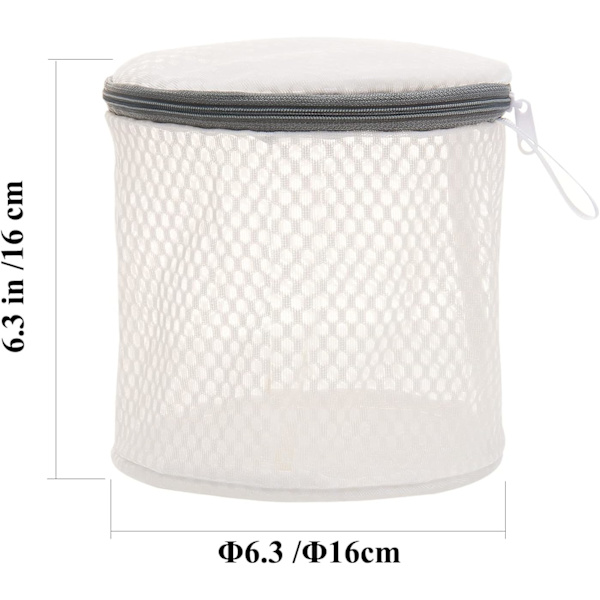 Vaskemaskinpose i Mesh for BH, Undertøy og Delikat Vask - Bra Vaskpose med Premium Glidelås Beige 2 SET