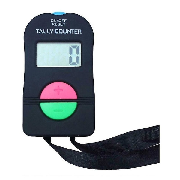 Digital Hand Tally Golf Counter Elektronisk Manuell Clicker Gym Säkerhetslöpning