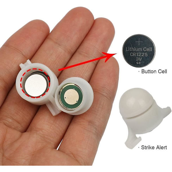 Havsfiske LED Spötoppsats Nattljus Strike Alert Glow Stick Bite Alarm (2st, Vit)