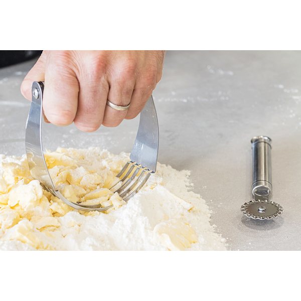 Bakelseblandare, rostfritt stål, viktigt baktillbehör för alla kök, silver