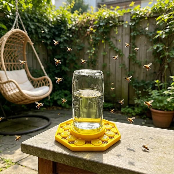 Sikker vandingsautomat til bier og sommerfugle - Holdbart PLA-materiale - til insekt hydrering