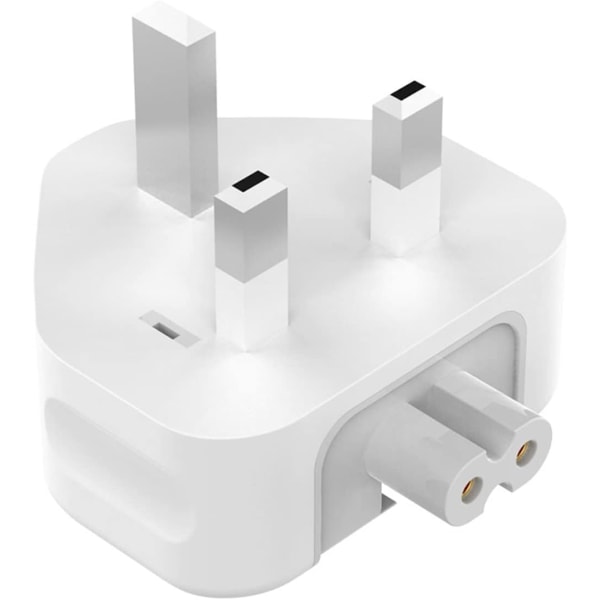 Mac UK Plugg for Macbook Lader Adapter, DGTRD 3 Pin Mac DuckHead AC Plugg med sikring for MacBook Pro Air Power Adapter iBook iPod iPad iPhone 12W 3
