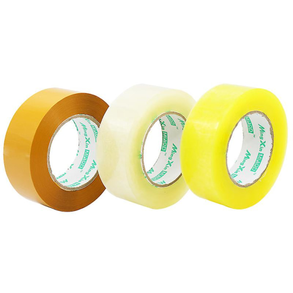 Transparent tape, pakke- og forseglingstape, 4,5 cm 100 transparent lim ekspress, 2 ruller forseglingstape