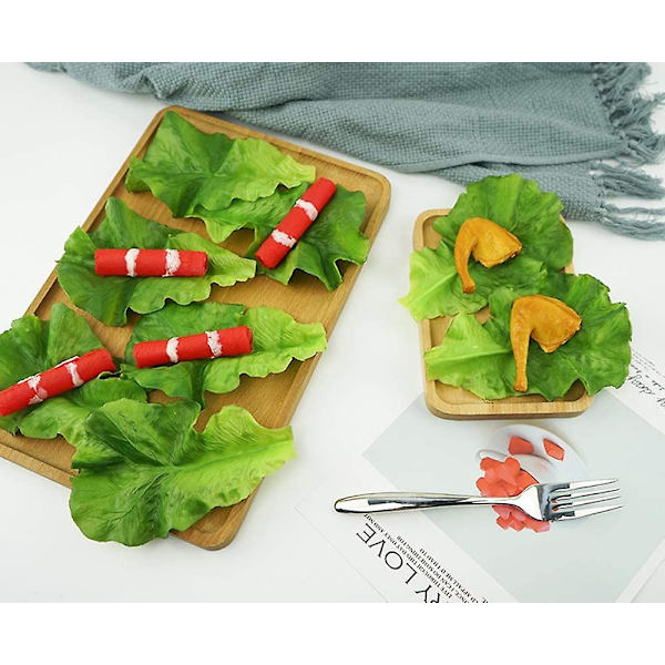 Falska salladsblad Konstgjorda grönsaker Sallad Simulering Plast Livsliknande