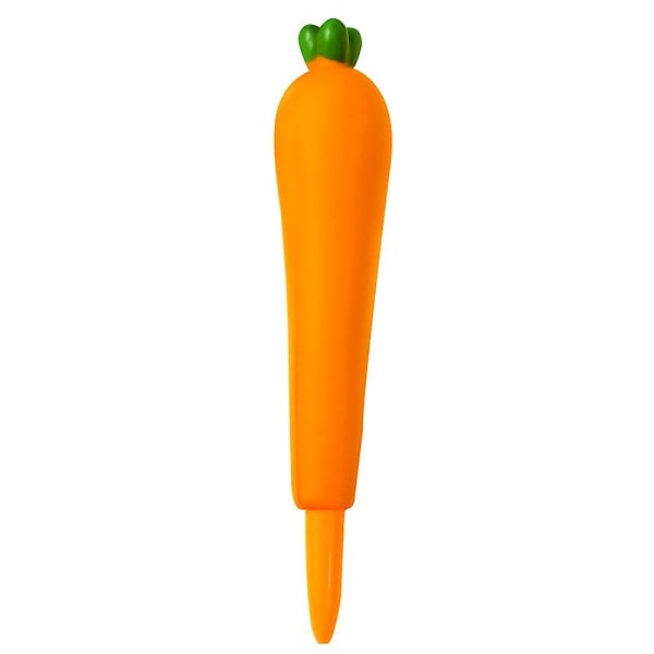 Søde tegneserie gel blækpenne, sort blæk rullepen, svampe penne, angstkuglepenne (4 stk, orange)