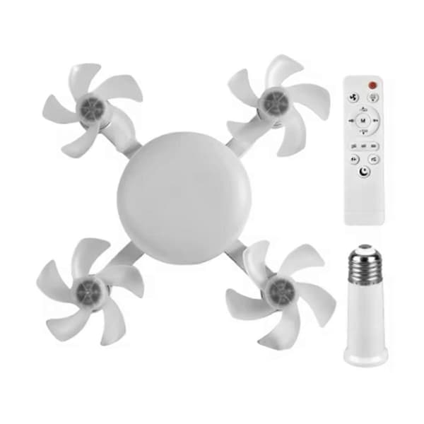 E27 LED Loftventilator Lys 60W Loftlampe Droneformet Ventilatorlampe