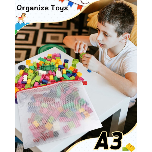 A3 Dokumentmapp Extra Tjock Dragkedja Arkivpåsar Mesh Dragkedja Dokumentplånböcker Mapp Resväska Förvaringsficka För Kontorsmaterial Och Reseaccessoarer 5 Colours A3