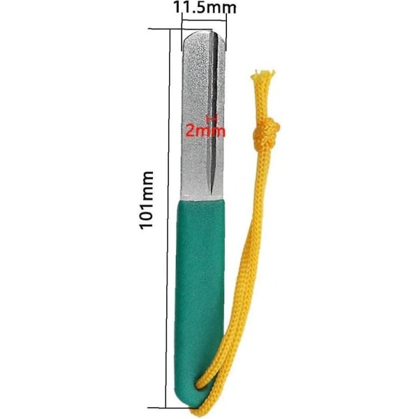 Diamantfiskekrokvässare Fil Fiskeslipsten För Fiskekrokvässning Fiskeutrustning Boxvässare Tillbehör Verktyg(1st, Grön)