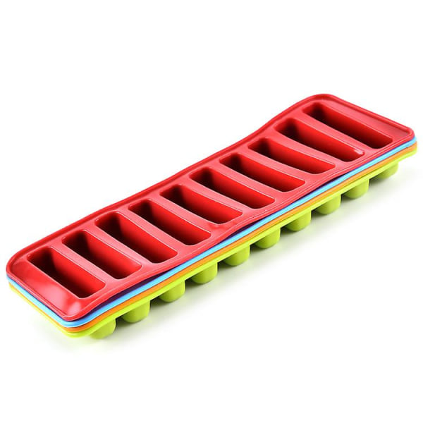 Gitre Rektangulær Bar Stick Blok Iskube Jelly Bakke Silikone Kage Chokolade Fondant Cookie Form Køkken Bagning Diy Værktøj (2stk, Lilla)