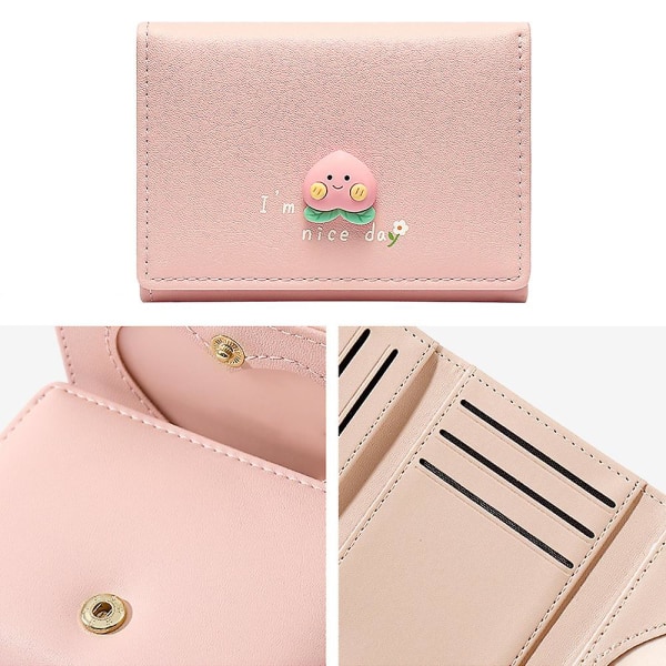 Muodikas lyhyt naisten lompakko, yksinkertainen söpö opiskelijakolikkolaukku
