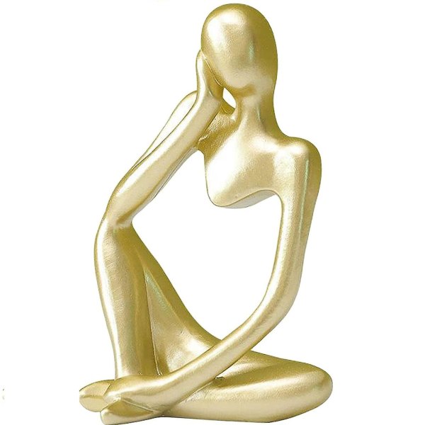 Golden Thinker Statue