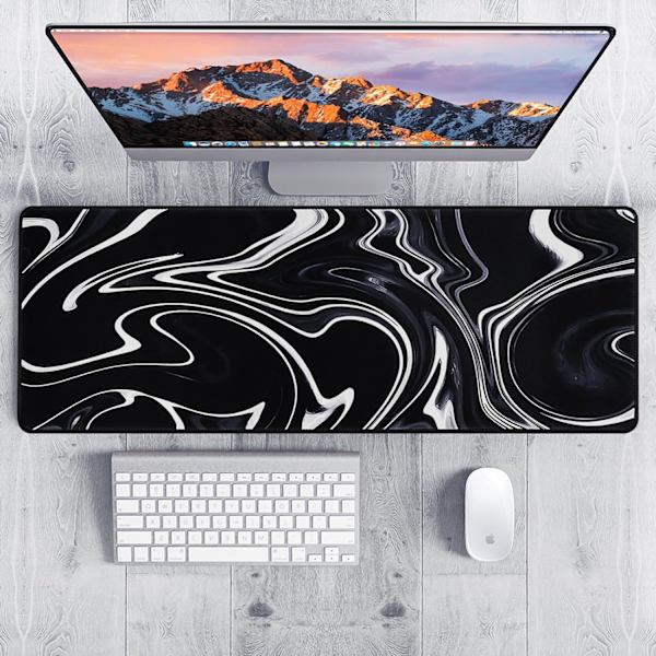 Musematte Gaming Stor Skrivebordsmatte (31,5 x 11,8 x 0,12 tommer) Vaskbar Musematte Bærbar PC-Skrivebordsmatte, Japansk Musematte med Sklisikker Gummibase, Utvid mouse pad Y16 XL