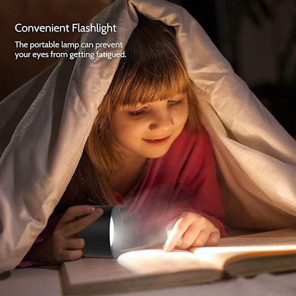 Væglampe LED væglampe genopladelig batteri væglampetter Mordern dæmpbar berøringskontrol varm/hvid lysstyrketilstande vægspotlights frit roterbar