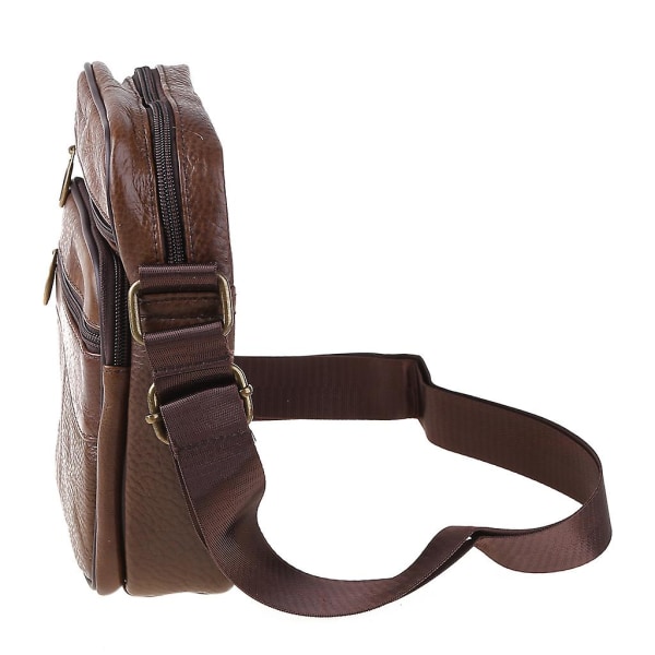 Miesten nahkainen olkalaukku, työlaukku, crossbody-laukku, salkku, käsilaukku, kassi
