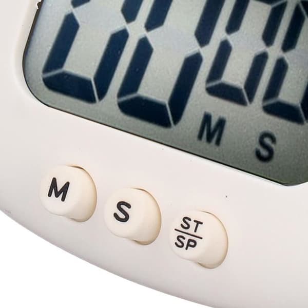 Vvikizy digital timer, digital kökstimer, nedräkningstimer, tecknat djurljud, bordsur, vit tiger