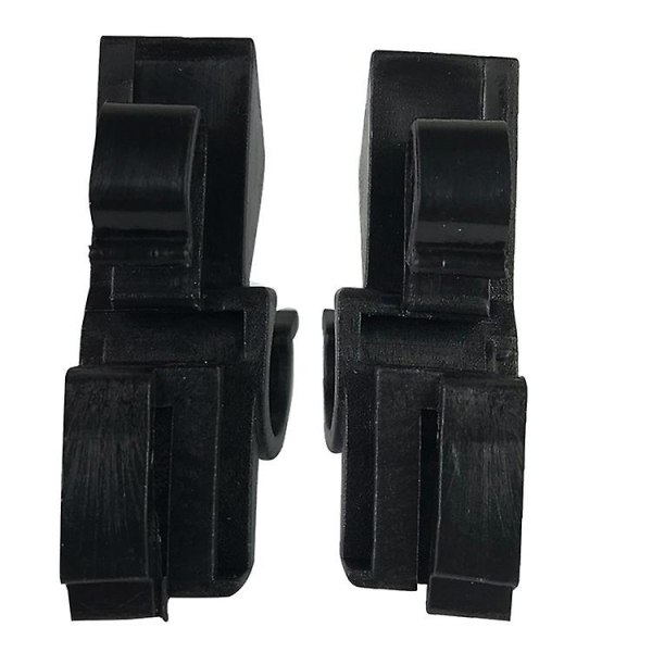 Par af bagerste pakkehyldeclips Hanger Clip Sæde Hovedstøtte Kroge Hanger Organizer Holder Til Biler(2stk, Sort)