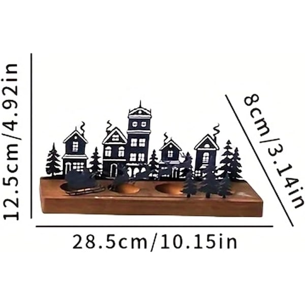 Ljusstake, adventsljusstake, svart för 4 cm, te ljus, ljusinsats, bordsljus, ljusstake, metall, modern, ljusstake, blockljus, för Tow the car