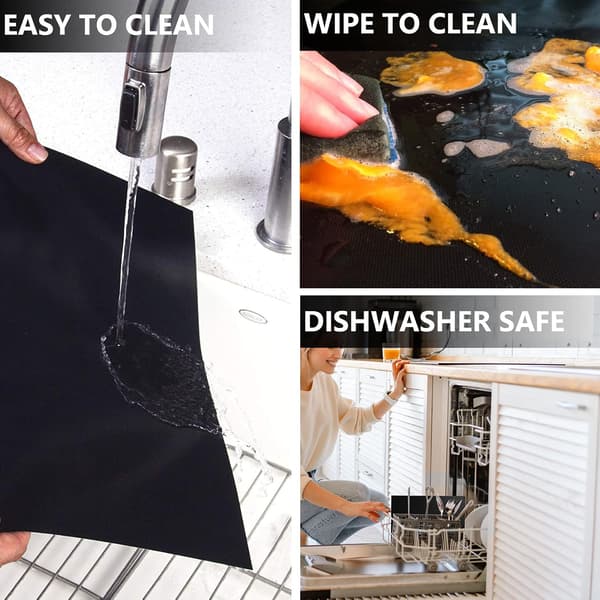 Ugnsfoder för botten av elektriska och gasugnar - Kraftig non-stick matta 2-pack 40cm x 50cm