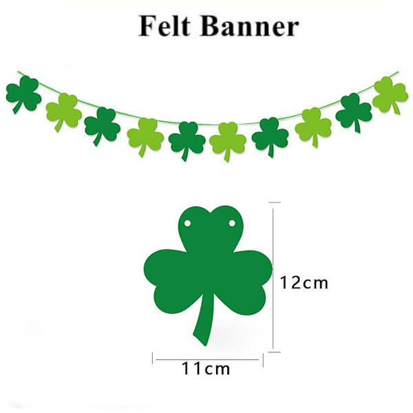Festdekorasjoner St. Patricks Day Hengende Dekorasjoner Sett Irske Festartikler