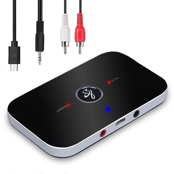 Mottaker Sender Bluetooth 5.0 Lydadapter med 3,5 mm RCA-kabel