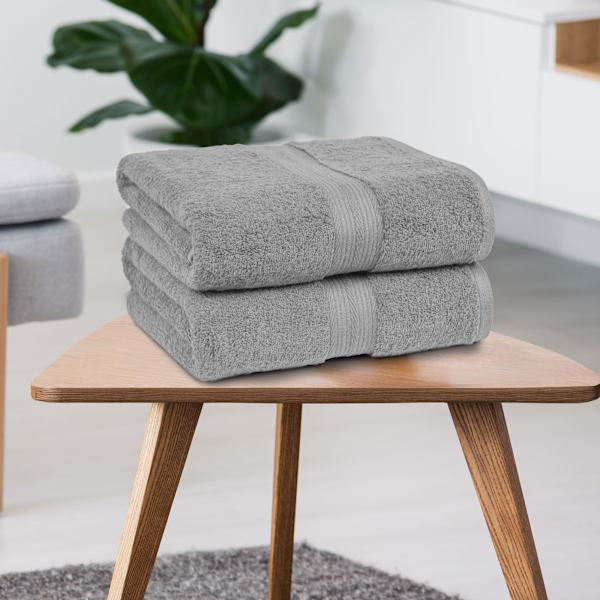 Amazon Basics Svart Handduksset, 2-pack