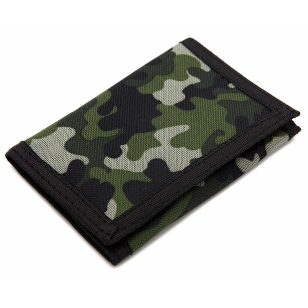 RFID Ohut Camouflage Lompakko/Kolmiosainen Kangas Ulkoilulompakko Pojille ja Lapsille