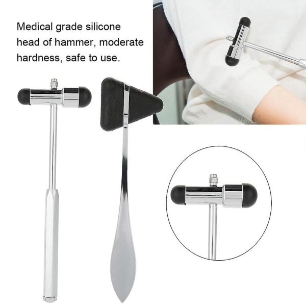 Medicinsk neurologisk Hammer Muscle Reflex Diagnostic Hammer Health Care Percussor Kit