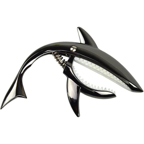 1 st Haj Capo Lätt Gitarr Capo Gitarrtillbehör Snabbväxlande Gitarr Capo med Förvaringsväska för Gitarrer, Ukulele, Banjo, Mandolin black