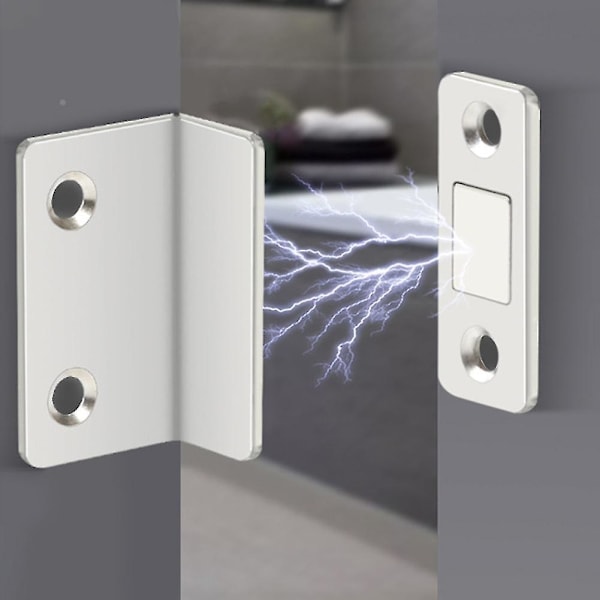 Vahvat magneettiset huonekalutarvikkeet Ovien sulkijat Kaapin salvat Magneetit Vaatekaapit Ovien pysäyttimet Kaapit Slim Sulkemiset (1 sarja, hopea)