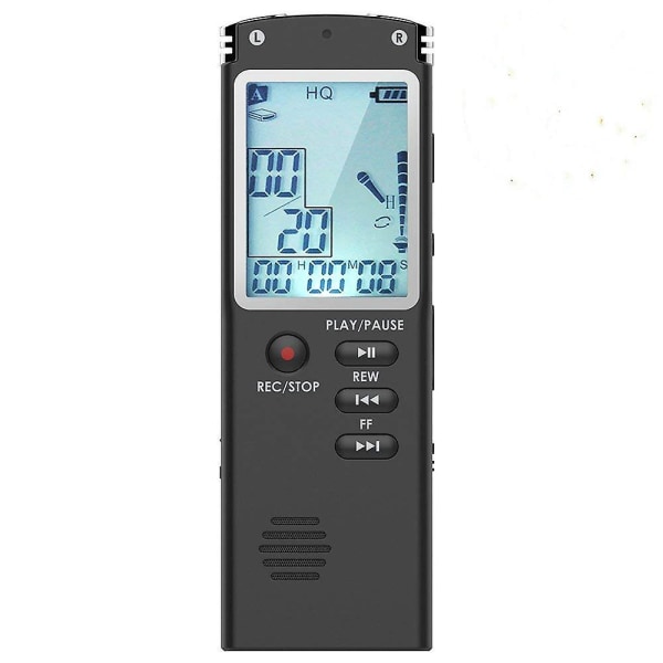 Digital Voice Recorder 32g Röstaktiverad Mini Spy Sound Audio Recorder Palyback Diktafon x