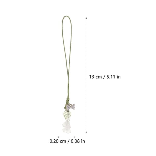 Blomster Telefonstropp Håndleddsstropp for Dekor 8 stk Slitesterk Legering og Akryl 13x0.2x0.2cm
